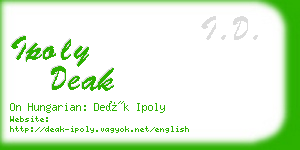 ipoly deak business card